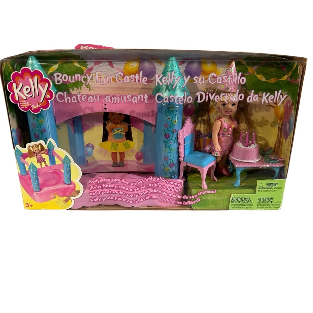 Barbie Kelly Jumpin’ Fun Castle Playset 2002 NEW Birthday Doll